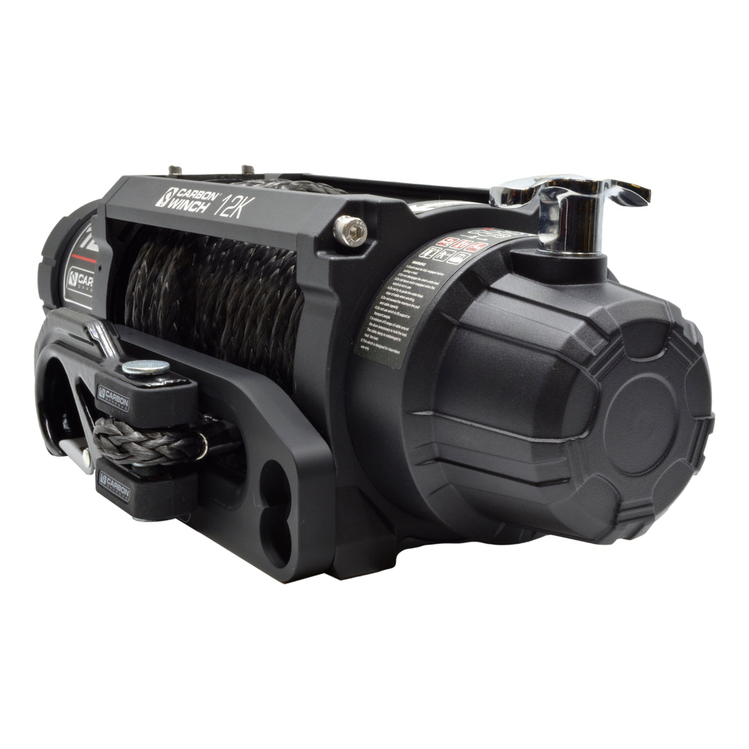 Carbon 12K 12000lb Electric Winch With Black Rope - CW-12KV3NH 5
